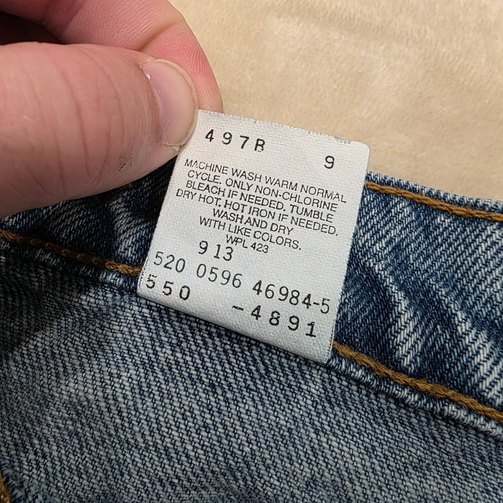Vintage Levis 550 Jeans Mens 36x31.5 Actual (Tag 38x32) Made In USA Blue 90s - Picture 8 of 12